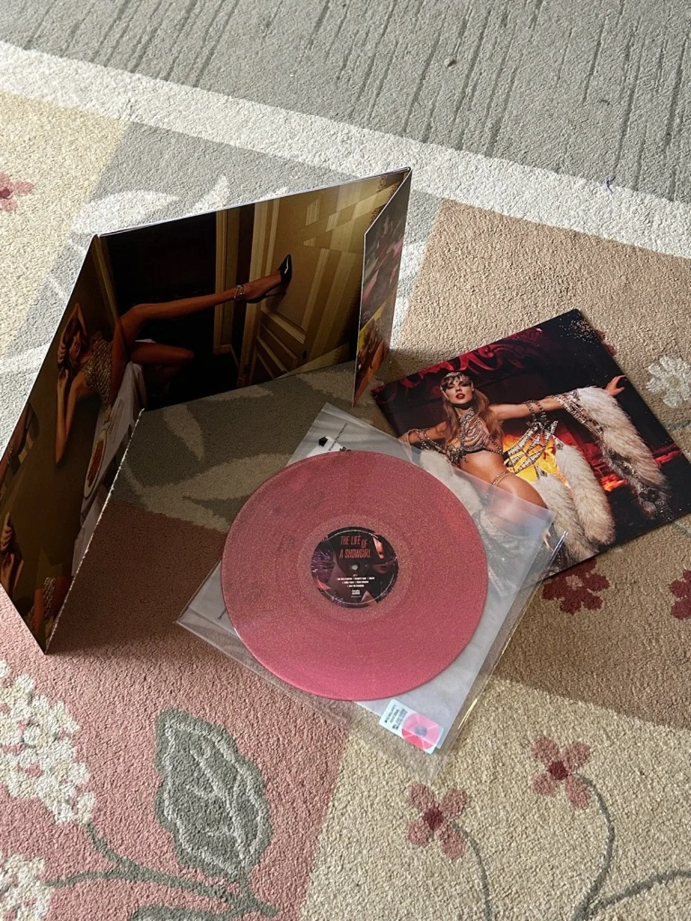 SOLD Taylor Swift The Life of a Showgirl “Sequins are Forever” Glitter Vinyl - Picture 5 of 5
